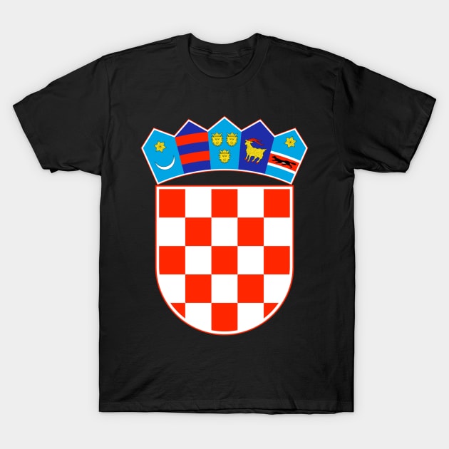 Croatia T-Shirt by Wickedcartoons